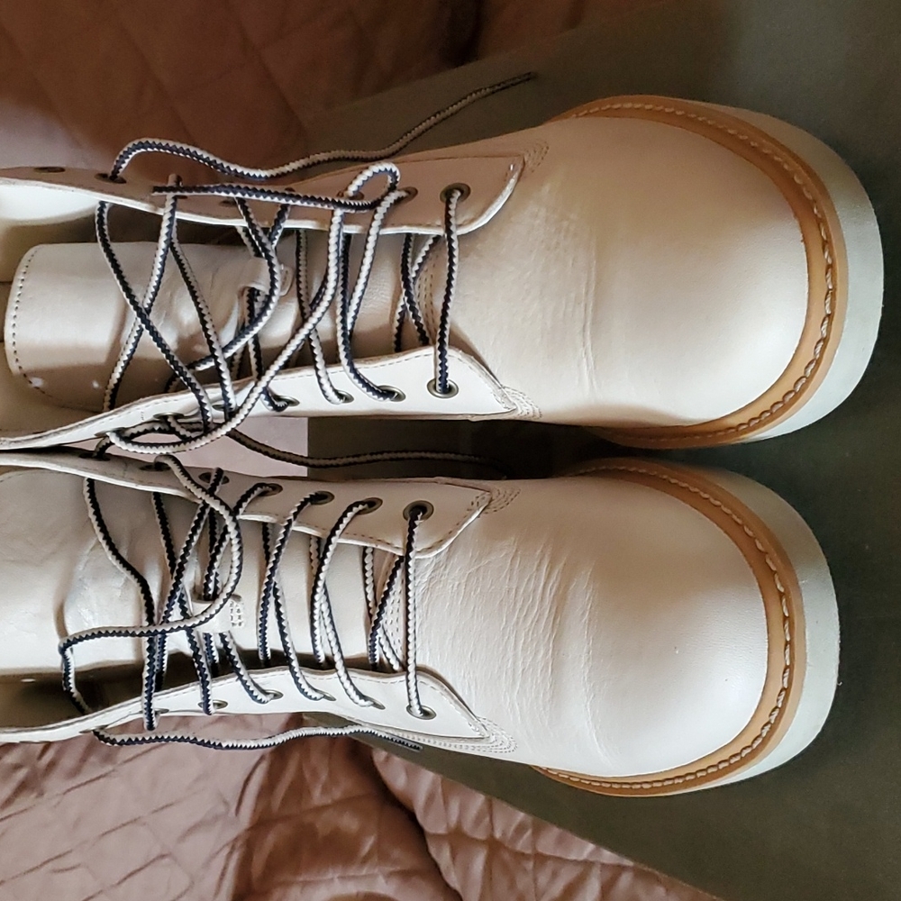 Women's Off White Timberland boots size 9